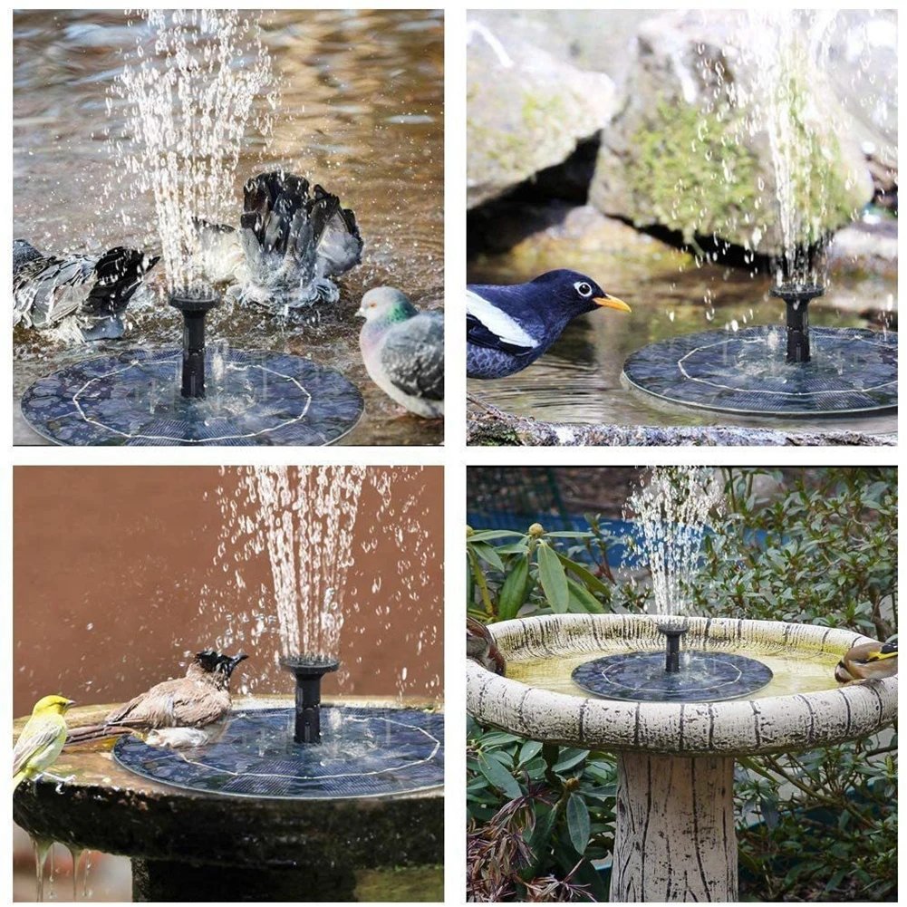Solar Fountain Floating Pump Water Feature Garden Pool Bird Bath Pond Outdoor Solar Fountain Floating Pump Water Feature Garden Pool Bird Bath Pond Outdoor