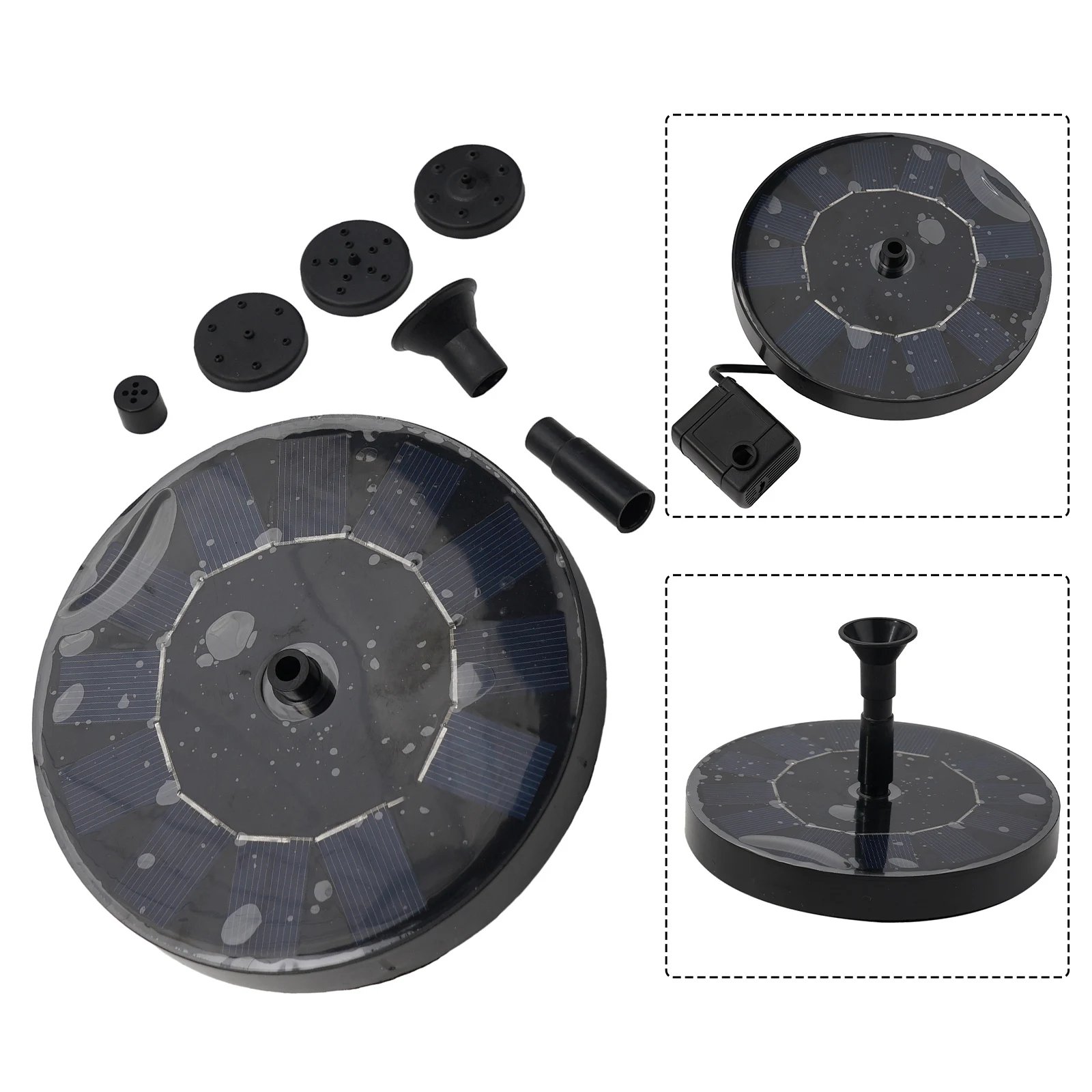 Solar Fountain Floating Pump Water Feature Garden Pool Bird Bath Pond Outdoor Solar Fountain Floating Pump Water Feature Garden Pool Bird Bath Pond Outdoor