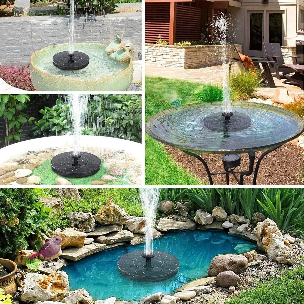 Solar Fountain Floating Pump Water Feature Garden Pool Bird Bath Pond Outdoor Solar Fountain Floating Pump Water Feature Garden Pool Bird Bath Pond Outdoor