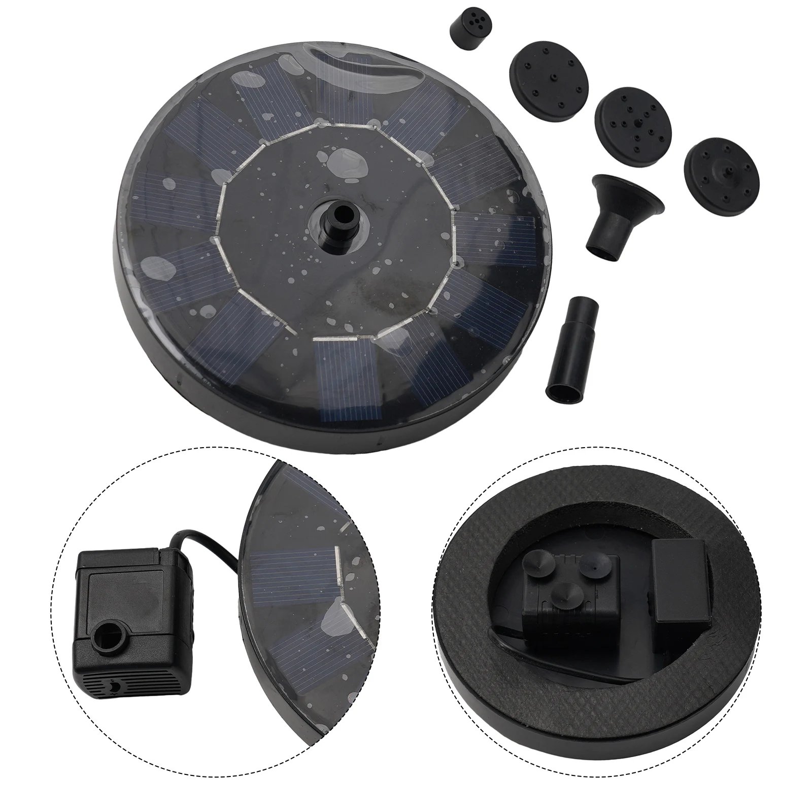 Solar Fountain Floating Pump Water Feature Garden Pool Bird Bath Pond Outdoor Solar Fountain Floating Pump Water Feature Garden Pool Bird Bath Pond Outdoor